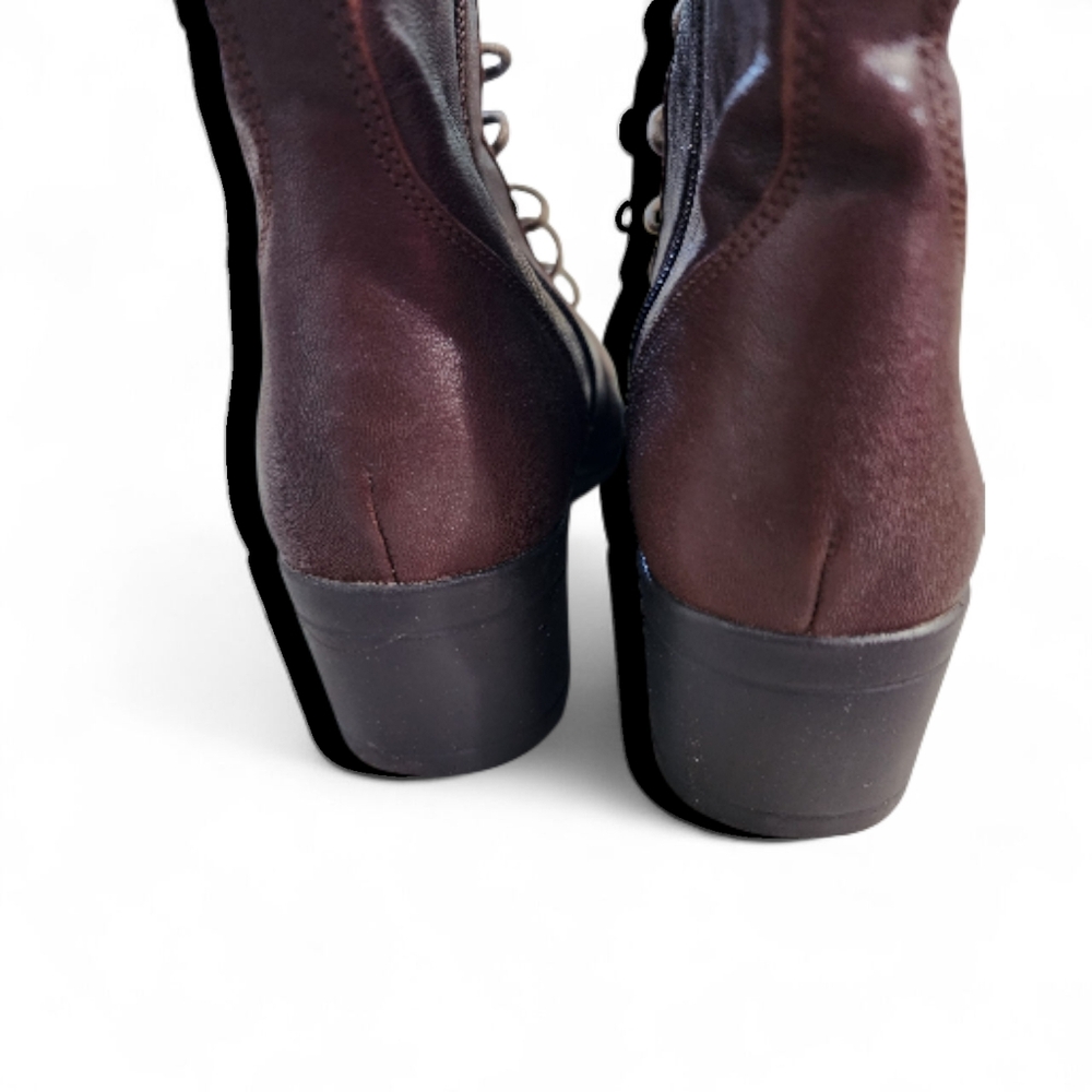 C. Banner Lace Up Ankle Boots in Brown Size 6 - Picture 3 of 12